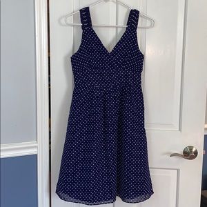 2 gap blue polka dot dress